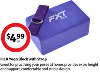 Coles Fila Yoga Block With Strap offer