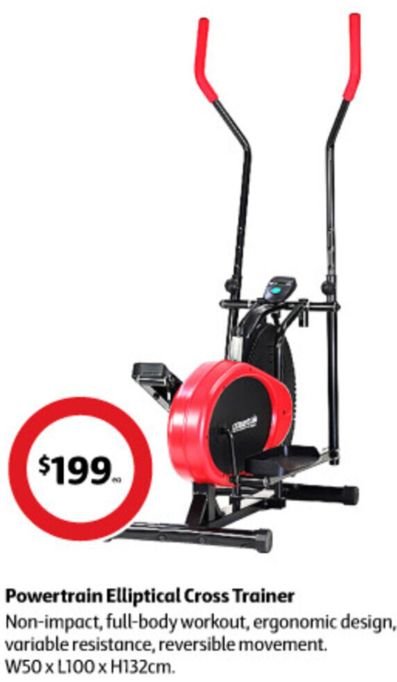 Powertrain Elliptical Cross Trainer offer at Coles