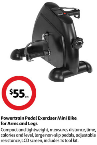 Coles Powertrain Pedal Exerciser Mini Bike For Arms And Legs offer