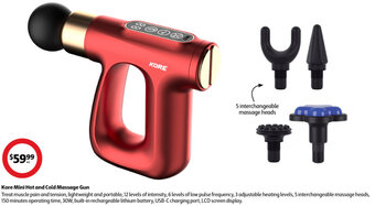 Coles Kore Mini Hot And Cold Massage Gun offer