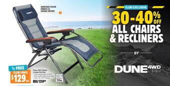 Anaconda Dune 4wd deluxe lounge recliner offer