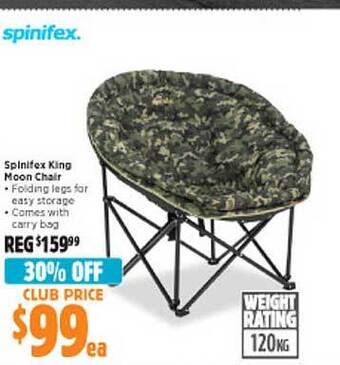 Anaconda Spinifex king moon chair offer