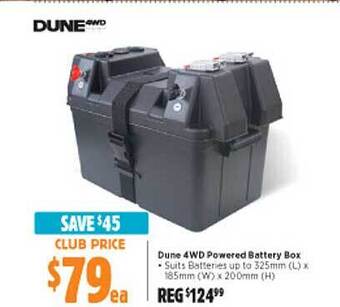 Anaconda Dune 4wd powered battery box offer