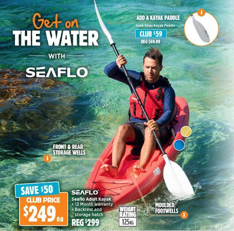 Seaflo seaflo adult kayak offer at Anaconda
