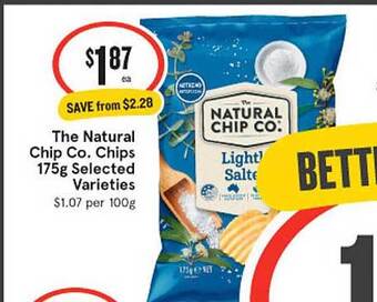 IGA The natural chip co chips 175g offer