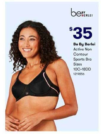 BIG W Be by berlei active non contour sports bra offer