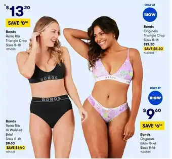 BIG W Bonds or big w bonds offer