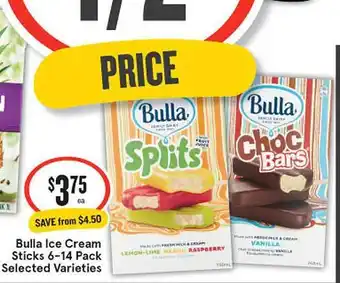 IGA Bulla ice cream sticks offer
