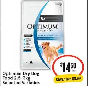 IGA Optimum dry dog food offer