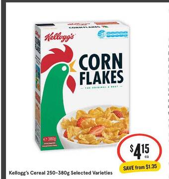 IGA Kellogg's cereal offer