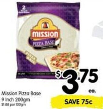 Spar Mission Pizza Base 9 Inch 200gm offer