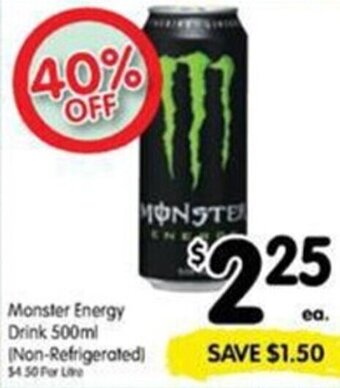 Spar Monster Energy Drink 500ml offer