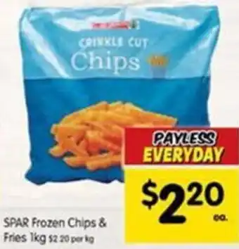 Spar Spar Frozen Chips & Fries 1kg offer