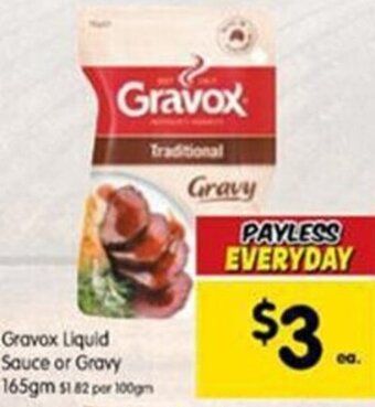 Spar Gravox Liquid Sauce Or Gravy 165gm offer