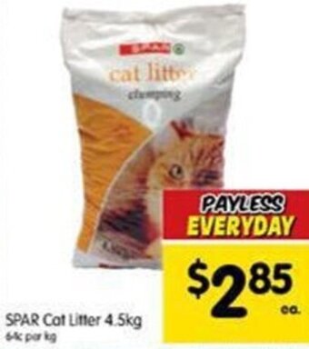 Spar Spar Cat Litter 4.5Kg offer