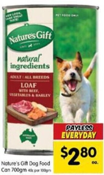 Nature's Gift Dog Food Can 700gm