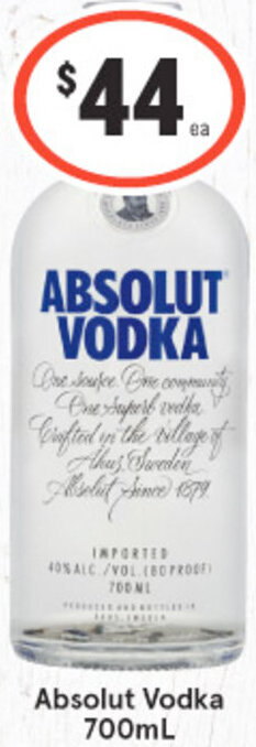 Absolut Vodka 700ml