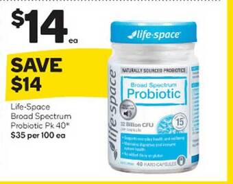 Woolworths Life-space broad spectrum probiotic offer