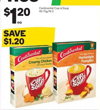 Woolworths Continental cup a soup offer