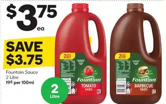 Fountain sauce