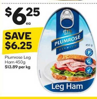Plumrose leg ham