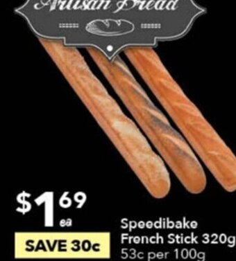 Speedibake French Stick 320g