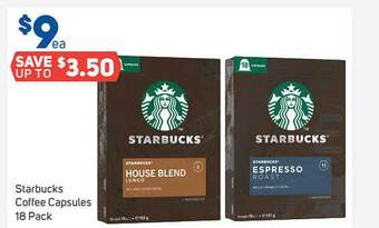 Foodland Starbucks coffee capsules offer