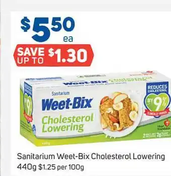 Foodland Sanitarium weet-bix cholesterol lowering offer