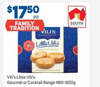 Foodland Vili's little vili's gourmet or cocktail range offer