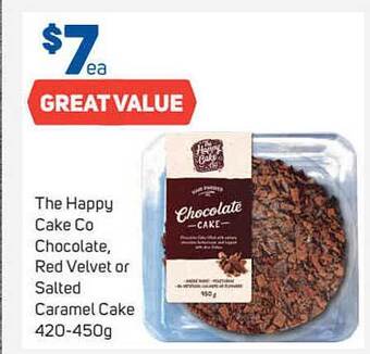 Foodland The happy cake co chocolate, red velvet or salted caramel cake offer