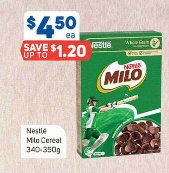 Foodland Nestlé milo cereal offer