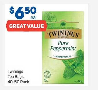 Foodland Twinings tea bags offer