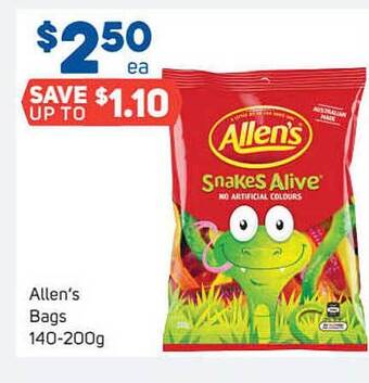 Foodland Allen's bags offer