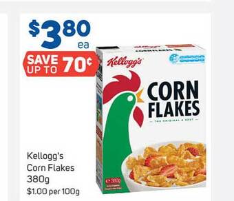 Foodland Kellogg's corn flakes offer