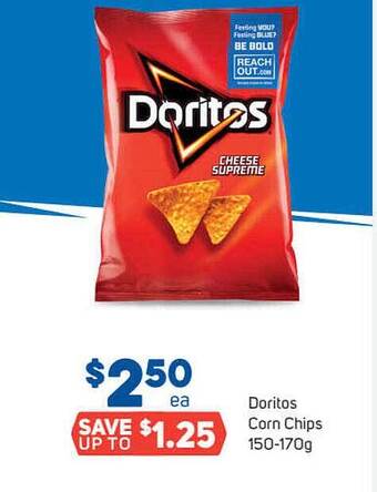 Foodland Doritos corn chips offer