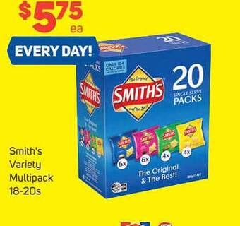 Foodland Smith's variety multipack offer