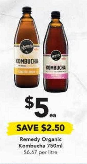 Drakes Remedy organic kombucha offer