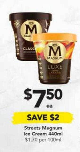 Drakes Streets magnum ice cream offer