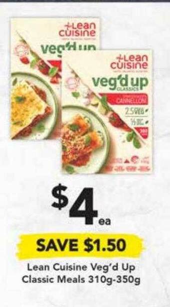 Drakes Lean cuisine veg'd up classic meals offer