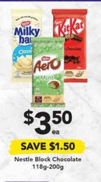 Drakes Nestle block chocolate offer