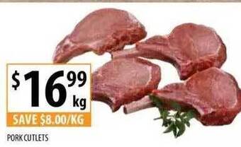 Supabarn Pork cutlets offer
