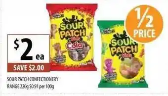 Supabarn Sour patch confectionery range offer