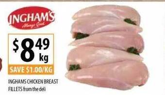 Supabarn Inghams chicken breast fillets offer
