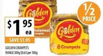 Supabarn Golden crumpets range offer