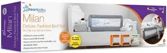 BIG W Dreambaby milan deluxe padded bed rail - grey offer