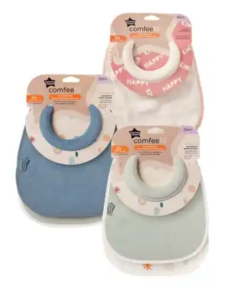 BIG W Tommee tippee comfee fit milk feeding bibs 2pk offer