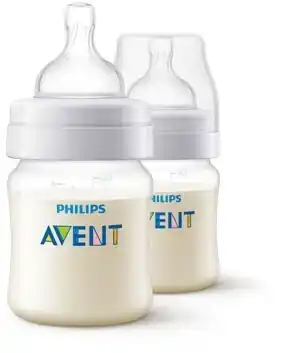 BIG W Philips avent anti-colic baby bottles, 125ml, 2 pack, scf810/27 offer