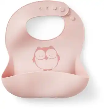 BIG W Plum silicone bib - dusty pink offer