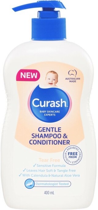 BIG W Curash gentle shampoo & conditioner 400ml offer