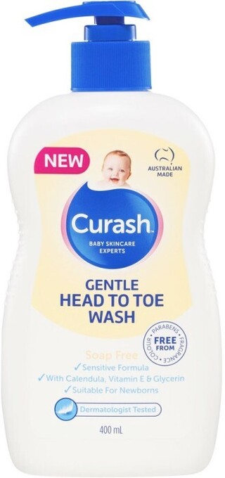 BIG W Curash gentle head to toe wash 400ml offer